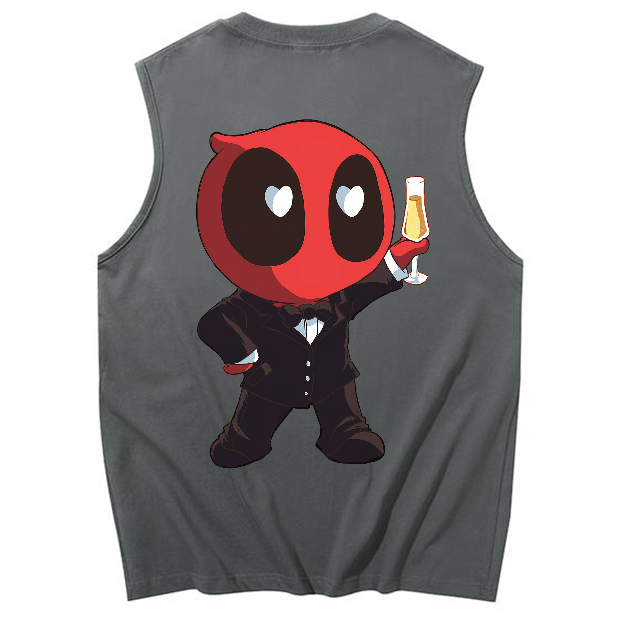 （画像用） Deadpool デッドプール コットン100％タンクトップ（背面プリント）